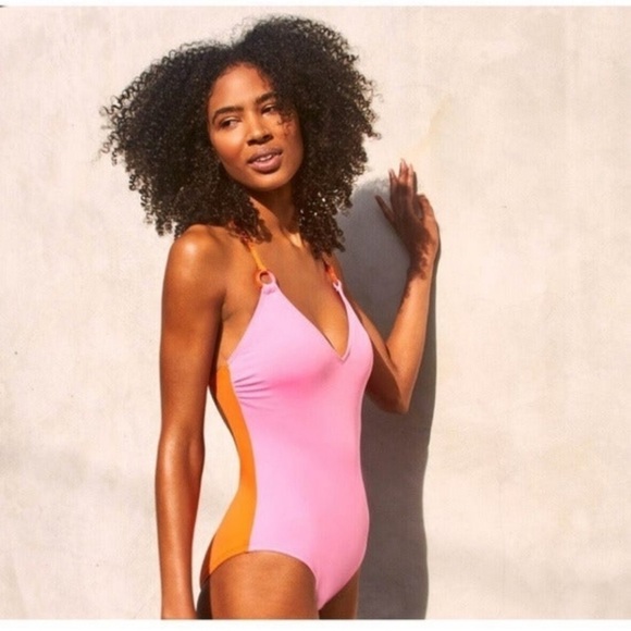 Brand New Kate Spade‎ Surf Pink One Piece Swimsuit Size Small - Picture 1 of 10